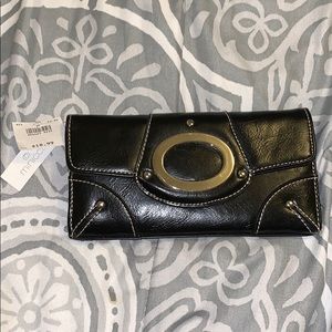 Black clutch bag